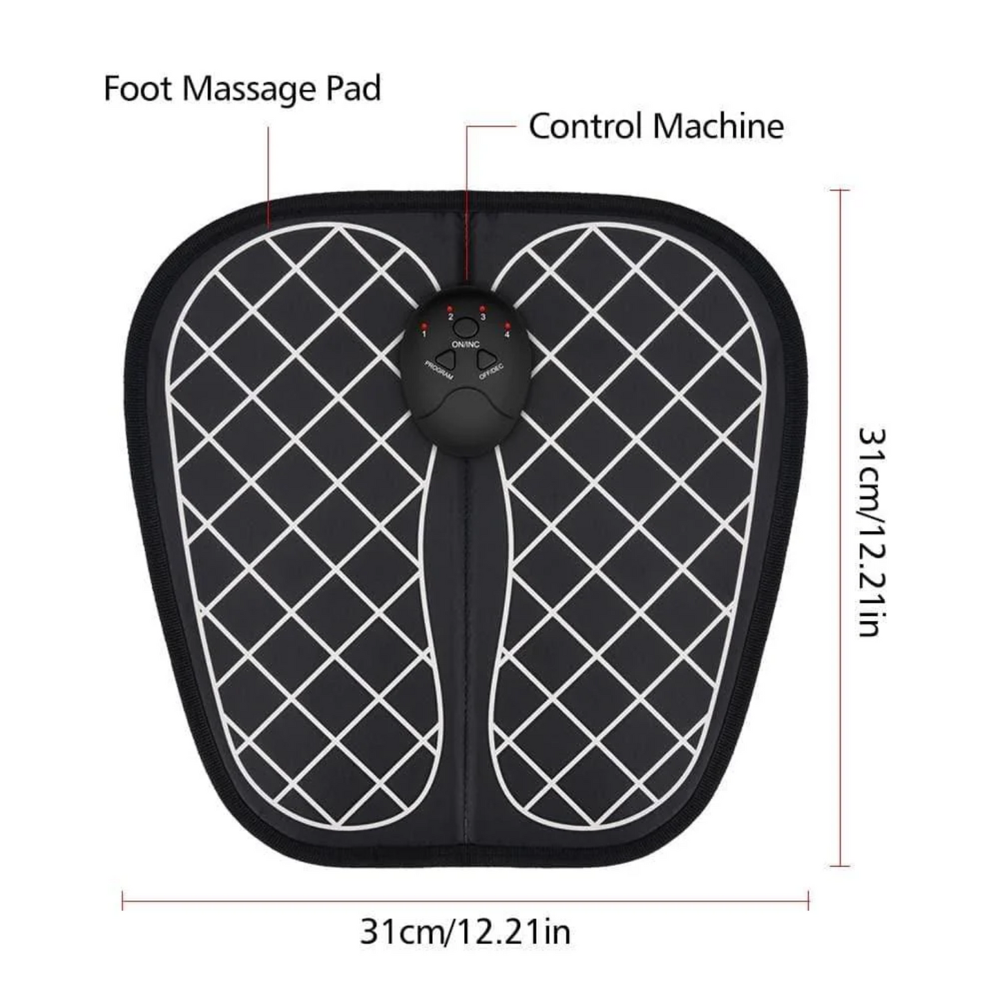 Foot massager machine, Foot Vibrator Wireless, ABS Physiotherapy Unisex EMS UK