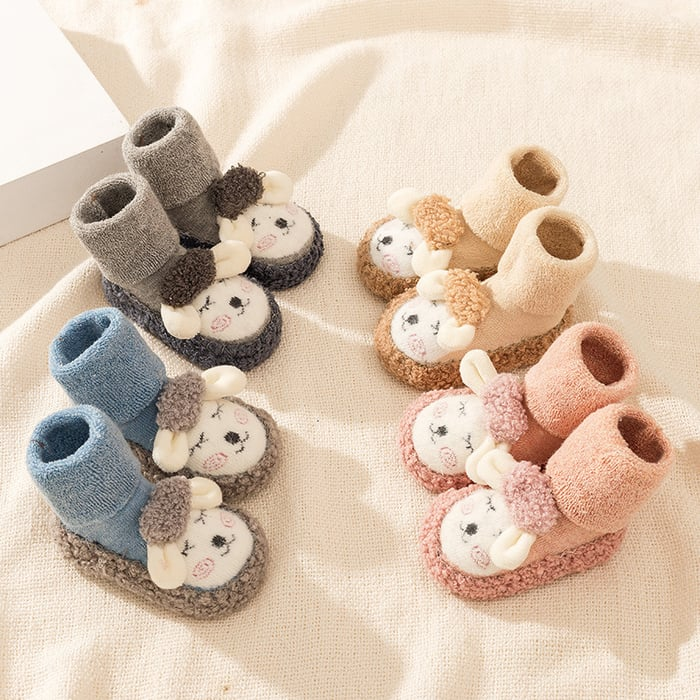 Adorable Plush Cotton Baby Shoes