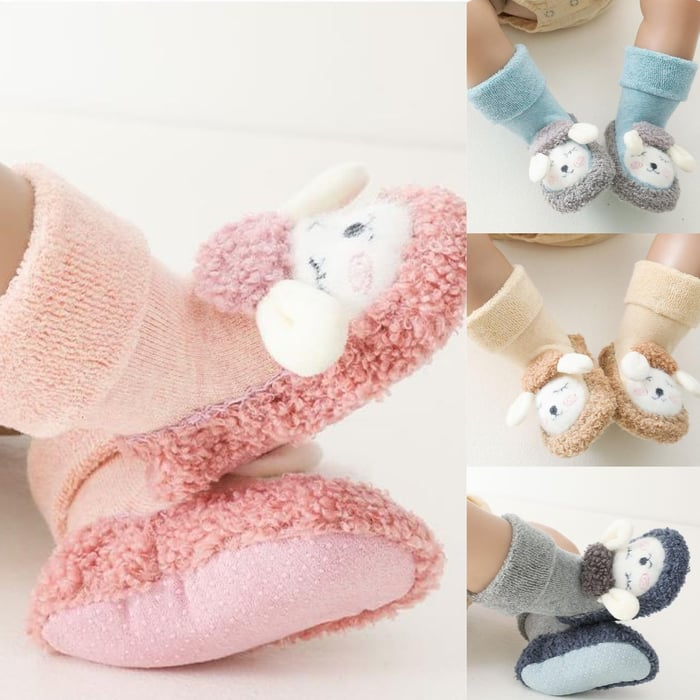 Adorable Plush Cotton Baby Shoes