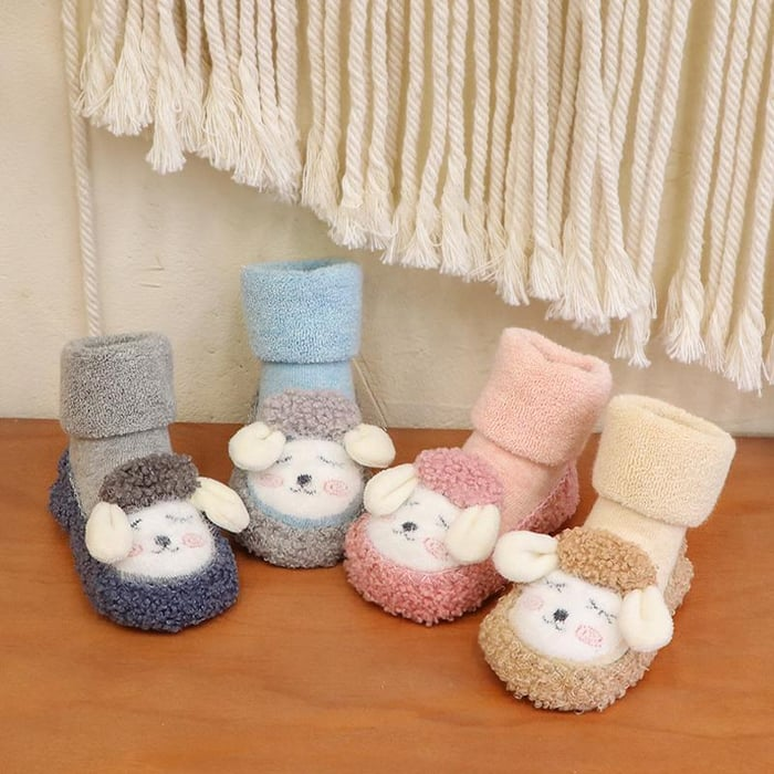 Adorable Plush Cotton Baby Shoes