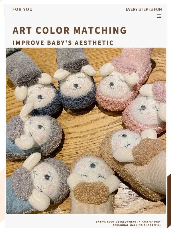 Adorable Plush Cotton Baby Shoes