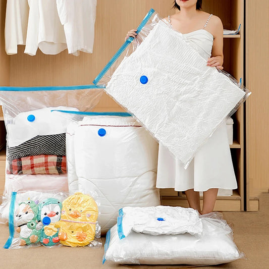 Reusable Vacuum Storage Bags with Hand Pump