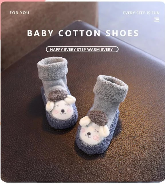 Adorable Plush Cotton Baby Shoes