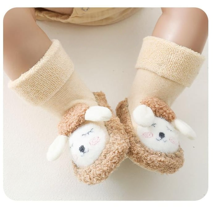 Adorable Plush Cotton Baby Shoes