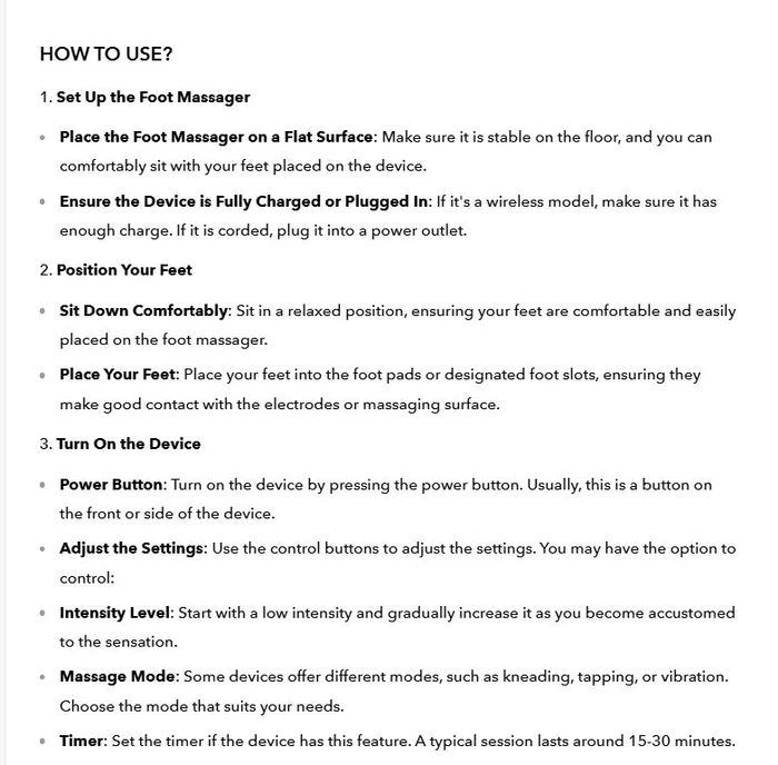 Foot massager machine, Foot Vibrator Wireless, ABS Physiotherapy Unisex EMS UK