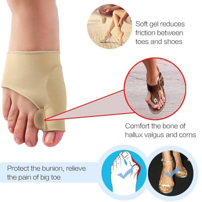 Toe Separator Hallux Valgus Bunion Corrector Pair UK Orthotics Correction Straightener